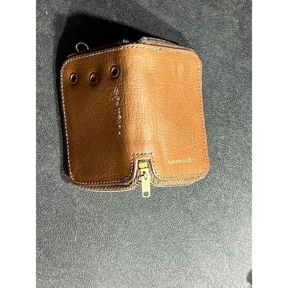 Vintage Genuine Leather Key Holder Zippered Pouch - Picture 4 of 6